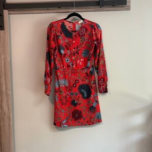 LOFT floral dress. Size 4P.